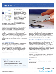 profile xt assessment